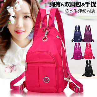 Bag Women's New Style Oxford Shoulder Bag Casual Outdoor Backpack Versatile a Generation of Fat Hand Backpack