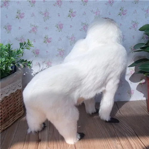 Fancytrader Simulation Animal Orangutan Plush Toy Doll Realistic Handmade Plastic&Fur Monkey Model Gifts for Children 29x15x28cm (11)