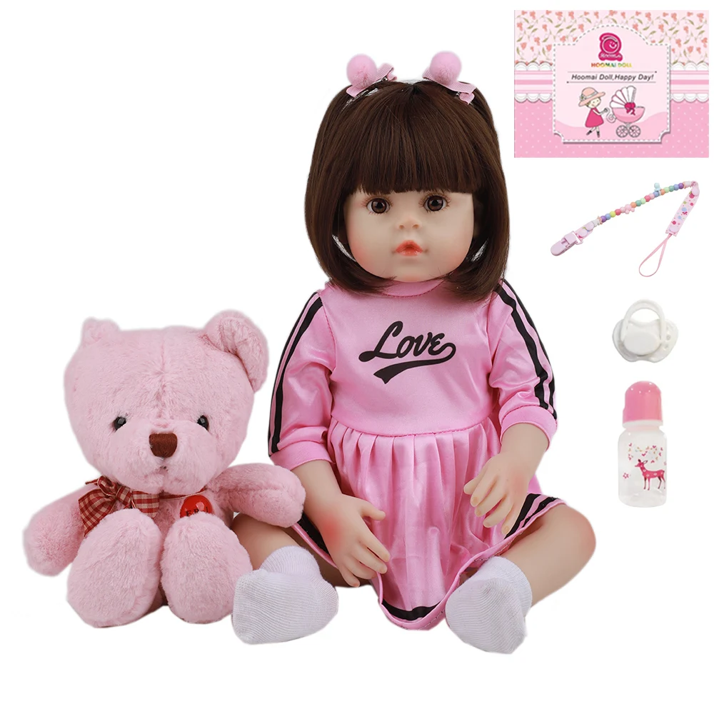 18 &quotНовый Дизайн Bebe Reborn Baby Dolls полностью силиконовая кукла для тела милая