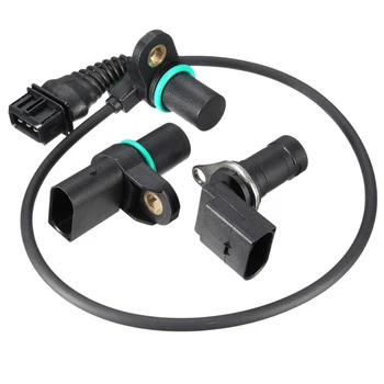 

Intake & Exhaust Cam Camshaft & Crankshaft Position Sensor with O-R for BMW 12147539165 12147518628 12141709616