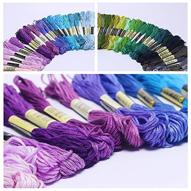 Нитки для вышивки разноцветные нитки для вышивки крестом браслеты ремесла вышивка нитью нитки для DIY Швейные Инструменты Аксессуары@ C