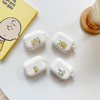 

Funny cartoon duck case For AirPods 1 2 pro charging box soft silicone TPU Wireless bluetooth earphone protective cover coque