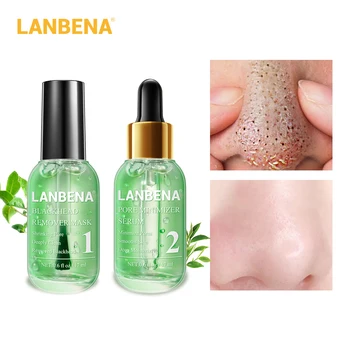 

LANBENA New Style Face Mack Facial Serum Blackhead Remover Deep Cleaning Black Mask Shrink Pores Smoothing Essence Skin Care