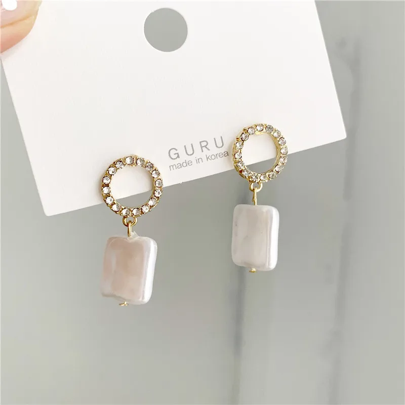 

Aretes de mujer modernos 2018 new brand design long earrings generous temperament high-end series Korean earrings for women.