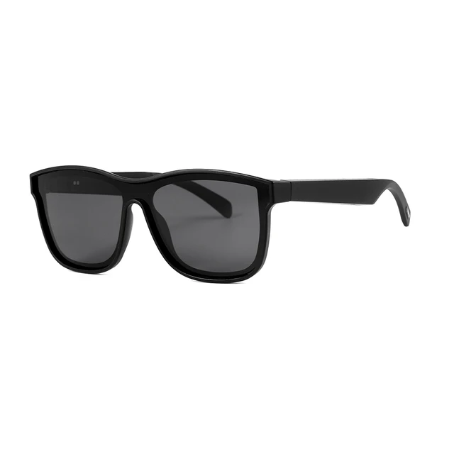 Smart Glasses Wireless Bluetooth 5.0 Sunglasses Outdoor Smart Sport Hands-Free Calling Calling Music Anti-Blue Eyeglasses Black