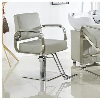 Простое парикмахерское кресло чистая красная стрижка стул парикмахерское кресло из нержавеющей стали парикмахерское кресло Лифт кресло для мытья головы сумка - Цвет: 6