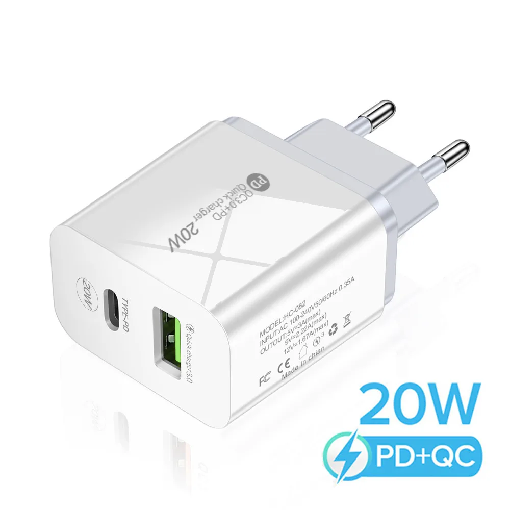 Pd Usb C Charger 20W For iphone 12 Pro Max mini 11 Fast Type Xiaomi mi Quick Charging usb charger | Мобильные телефоны и
