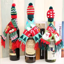Рождественская гирлянда Рождественские украшения Рождественский Декор винный креативный шарф для бутылки Moose рождественские украшения