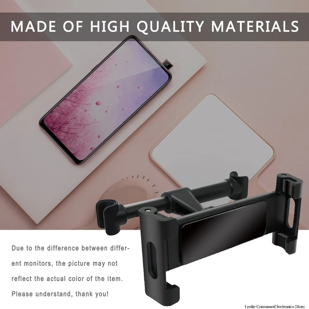Universal Car Seat Mount Tablet Bracket Car Headrest Car Holder 360 Degree Rotation Easy Mounting Supports for Universal Tablet