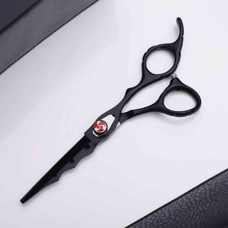Daosnke 6 Inch Stylish Design Thin Styling Tool Hair Scissors Stainless Steel Salon Beauty Scissors Rule Flat Tooth Blade
