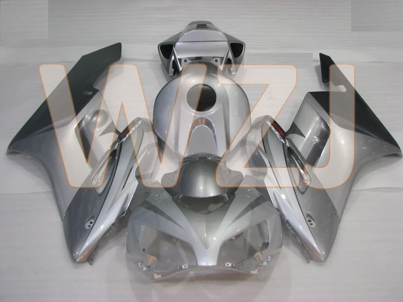 INJECTION mold Для Honda Cbr1000 RR 04 наборы для тела CBR 1000RR 04 серебристо-серый белый обтекатель CBR1000RR 2004-2005 наборы обтекателей - Цвет: INJECTION mold