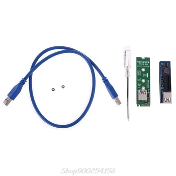 

NVME M.2 M-Key to PCI-E X1 Riser PCI Express Card PCIE Connector Riser 30cm Au07 20 Dropship