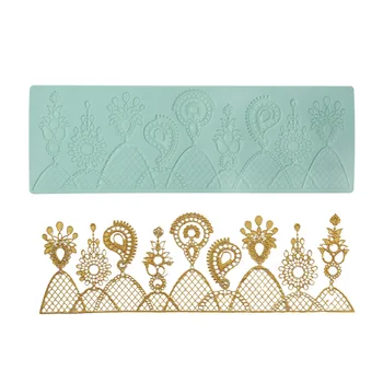 

Paisley Cashew Clay Craft Texture Stampi Silicone Designer DIY Molde Para Concreto Plaster Epoxy Resin Molds
