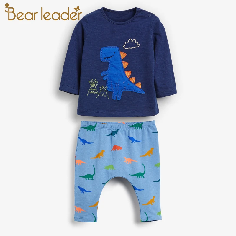 Bear Leader/Летний костюм для маленьких мальчиков спортивный с рисунком футболка +