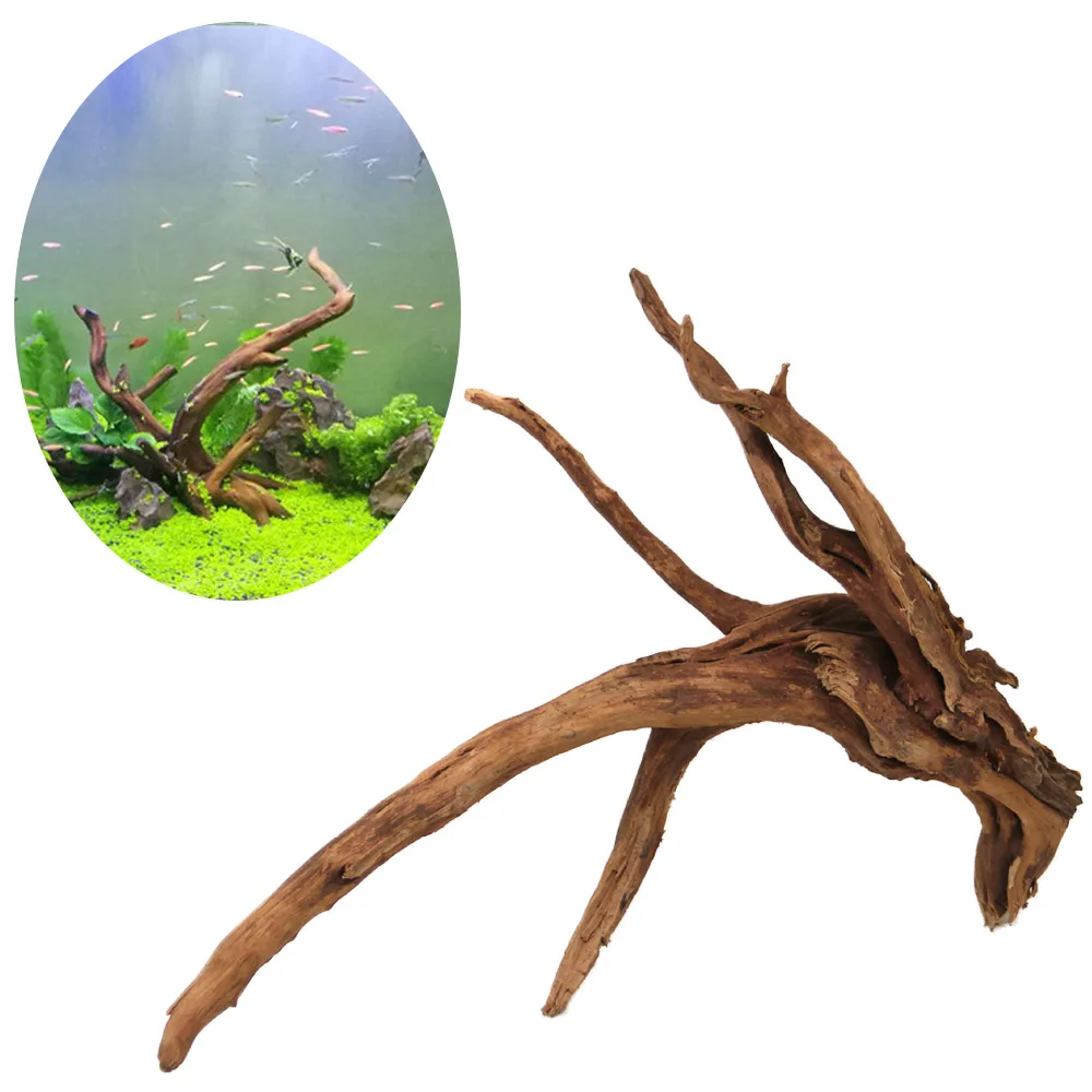 

Natural Driftwood Aquarium Sinkable Wood Decor Tree Trunk Tropical Fish Plant Habitat Tank Aquarium DIY Ornament Decorations