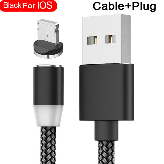 Magnetic Charging Cable 3M Micro USB Cable For Samsung Android Mobile Phone Type-C Charging For iPhone Micro USB Cable