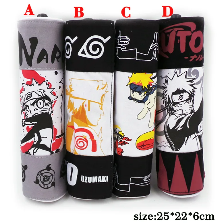 Аниме Наруто Косплей прокрутки Карандаш Чехол Мультфильм косметичка для макияжа