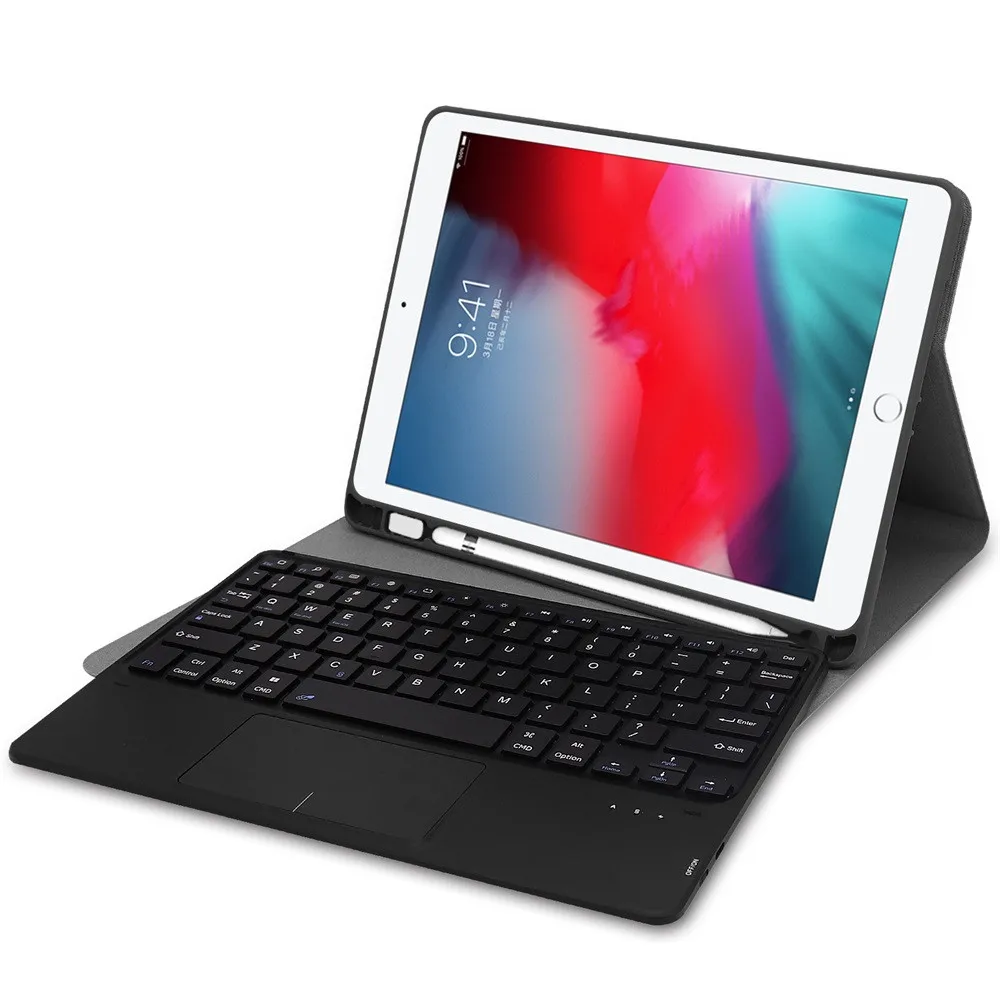 Тачпад Bluetooth клавиатура кожаный чехол подставка для iPad 10,2 7 противоударный планшет защитный чехол Аксессуары