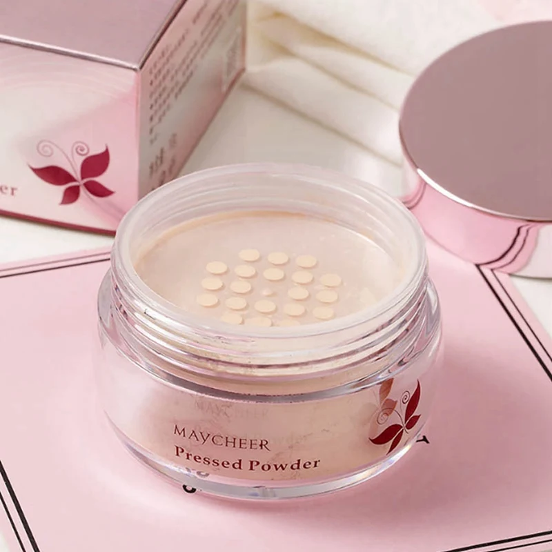 Матовая рассыпчатая пудра долговечная масляная-чехол для пульта дефекты для осветления кожи макияж фиксирующая пудра легкая дышащая P7