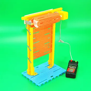 

Electric shutter door,electric wooden rolled door toys,best gifts for kids,science experiment model assembly kit for students