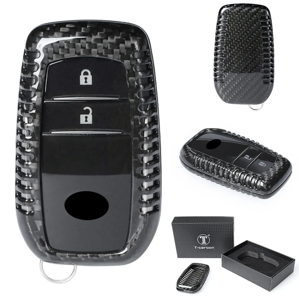 

Автомобильный смарт-брелок из углеродного волокна для Toyota Corolla Camry Crown Reiz Prado Levin и т. д.