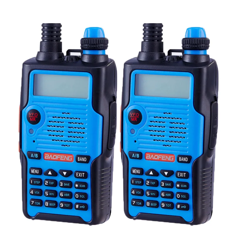 2 шт Baofeng UV-5R 5-го поколения радио 136-174/400-520 МГц профессиональная FM рация 5 цветов