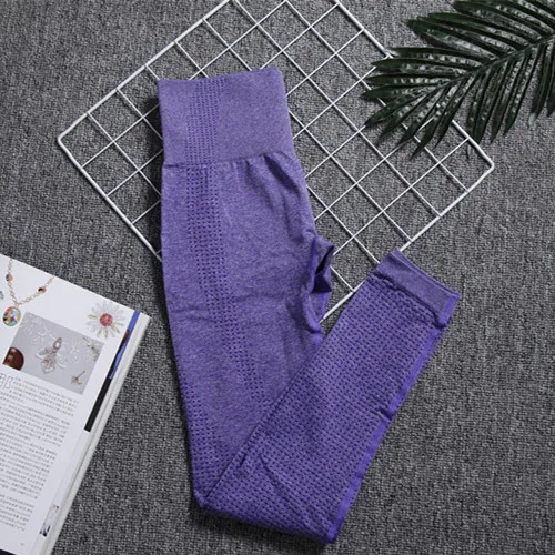 1787 Purple pants Бесшовные леггинсы с высокой талией, леггинсы с эффектом пуш-ап, спортивные женские штаны для фитнеса, бега, йоги, энергетические бесшовные леггинсы, Леггинсы для девочек для тренажерного зала - Color: 1787 Purple pants