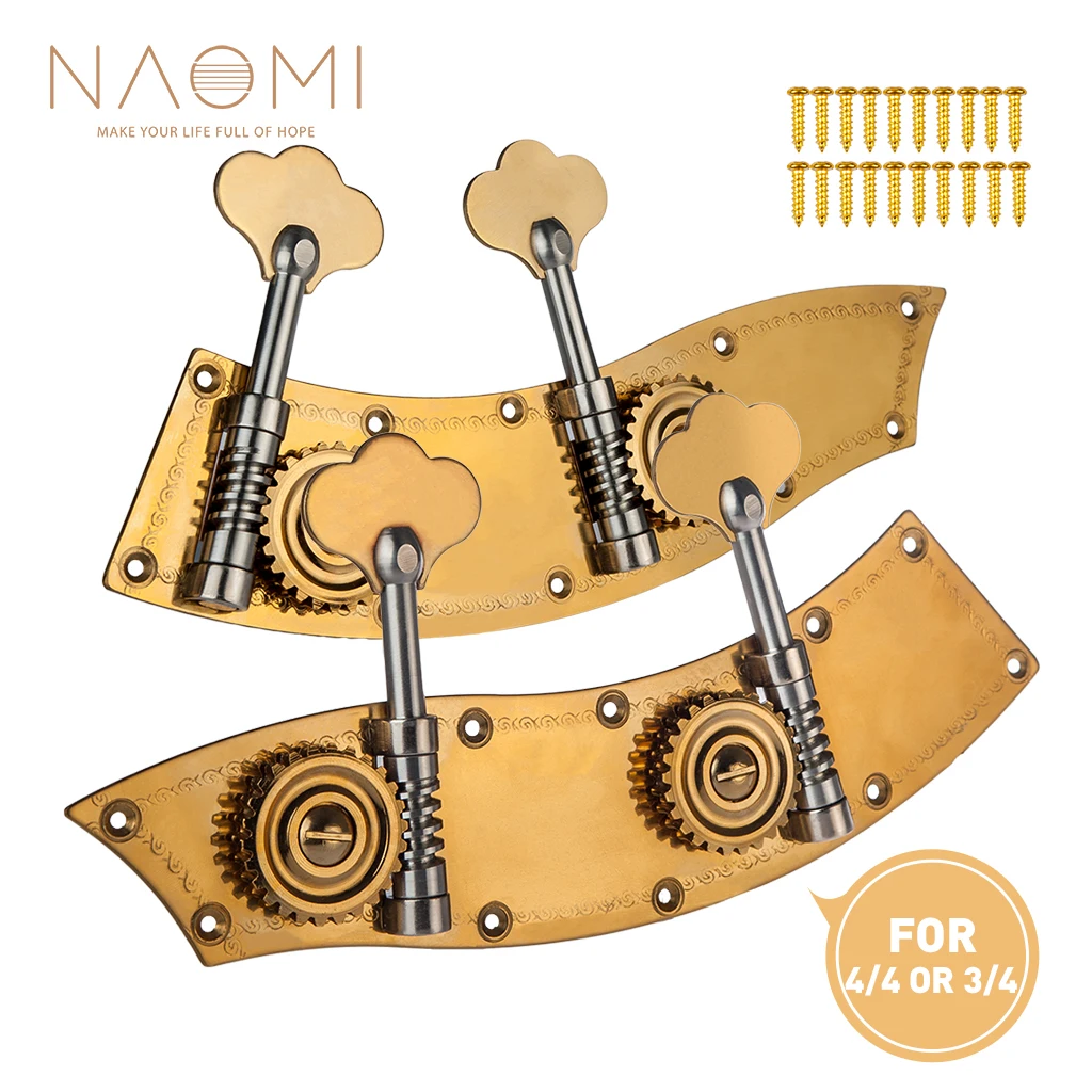 3/4 4/4 Upright Bass Dual Tuner Machine Bass Pegs 4/4 3/4 Double Bass Tuning Pegs Head Winder Pegs SET|Violin Parts & Accessories| - AliExpress