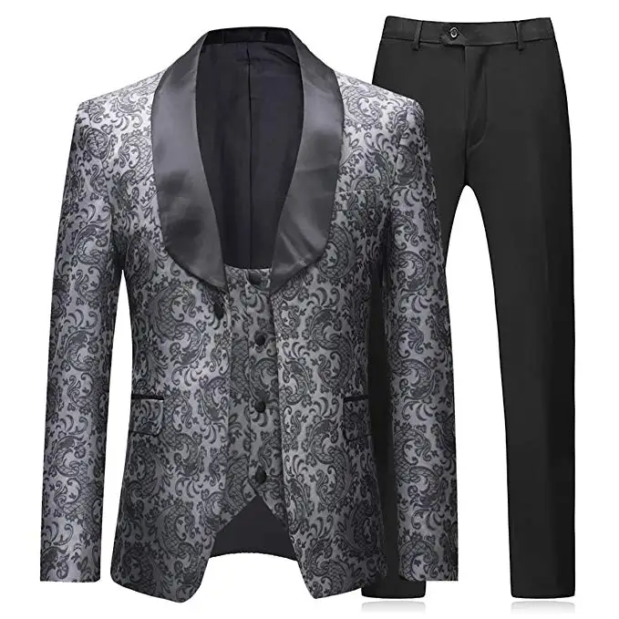 same as photo Мужской костюм terno masculino, 3 предмета, смокинги, винтажный смокинг для жениха, свадебный костюм для выпускного, Официальный смокинг(пиджак+ жилет+ брюки), мужской костюм - Color: same as photo