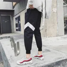 Уличная одежда в стиле хип-хоп, Мужские штаны для бега, модные мужские повседневные брюки-карго, брюки с эластичной резинкой на талии, мужские шаровары