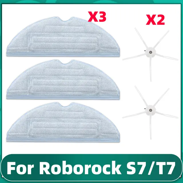Xiaomi Roborock S7 Max / T7S Plus / G10 Replacement Parts Main Side Brush Hepa Filter Mop Dust Bag Cover Vacuum Cleaner Kits Set E