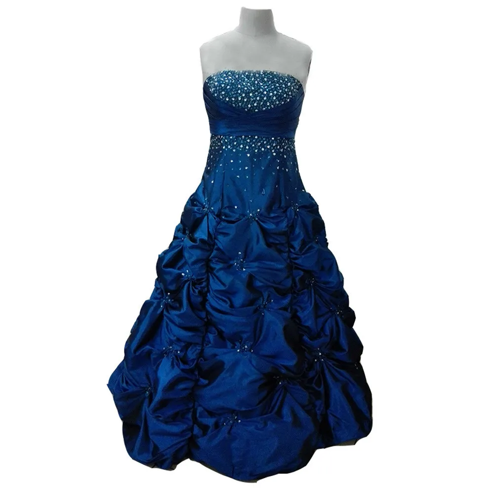 

Elegant Navy Blue Evening Dresses Charming Backless Evening Gown With Sequin Long Special Occasion Dress