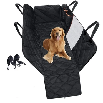 

1PC Dog Car Seat Cover View Mesh Waterproof Pet Carrier Car Rear Back Seat Mat Hammock Cushion Protector With Zipper And Pockets