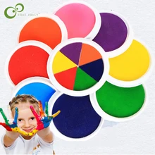 Детский коврик для рисования чернилами круглый коврик коробка нетоксичный моющийся цветной пигмент круглый LXX