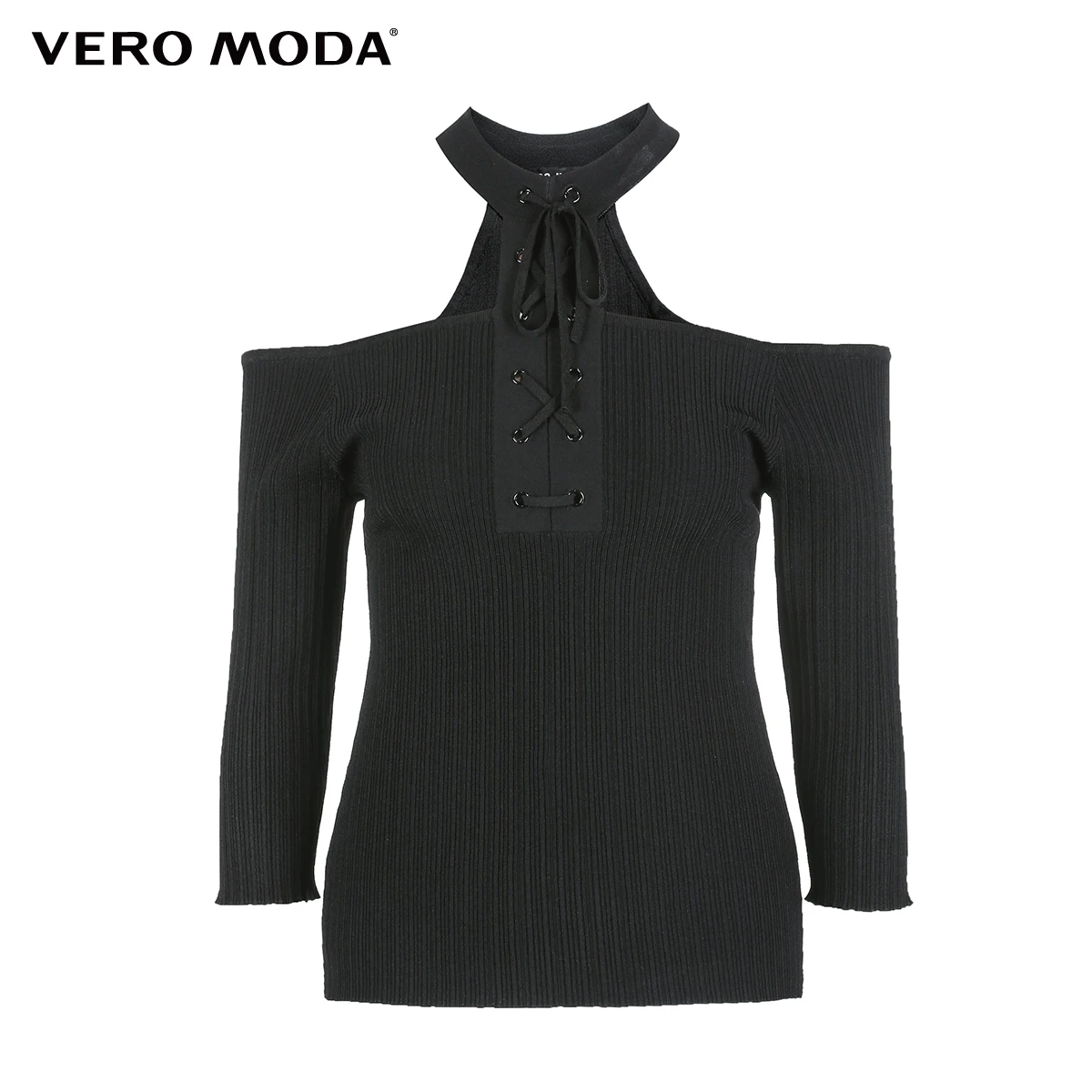 Vero Moda женская с открытыми плечами спереди на шнуровке облегающая трикотажная | 319124502