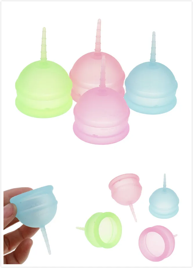 1PC Silicone Menstrual Cup Feminine Hygiene Lady Cup Prevent Side Leakage Period Cup Collector Menstrual Vigin Care New