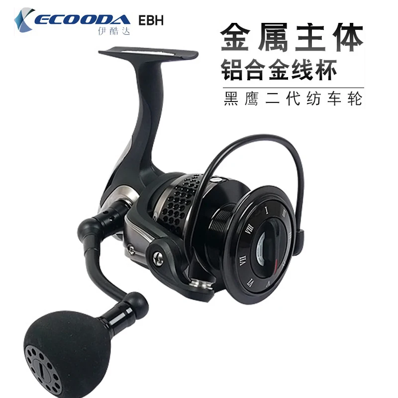 US $63.57 ECOODA EBH II 1000 1500 2000 3000 4000 4500 5000 Preloading Spinning Wheel Drag Power 310kg Saltwater Fishing Reel