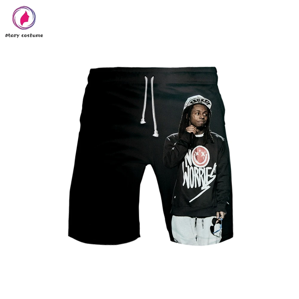 Lil Wayne шорты летние мужские модные шорты из полиэстера Kpop Популярные Харадзюку пляжные шорты