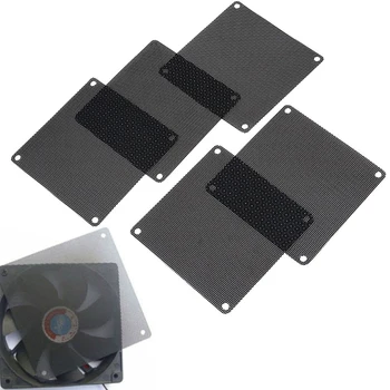

5Pc 90mm Computer Mesh PVC Case Fan Dust Filter Dustproof Cover Chassis Dust Cover for Computer Cooling Fan