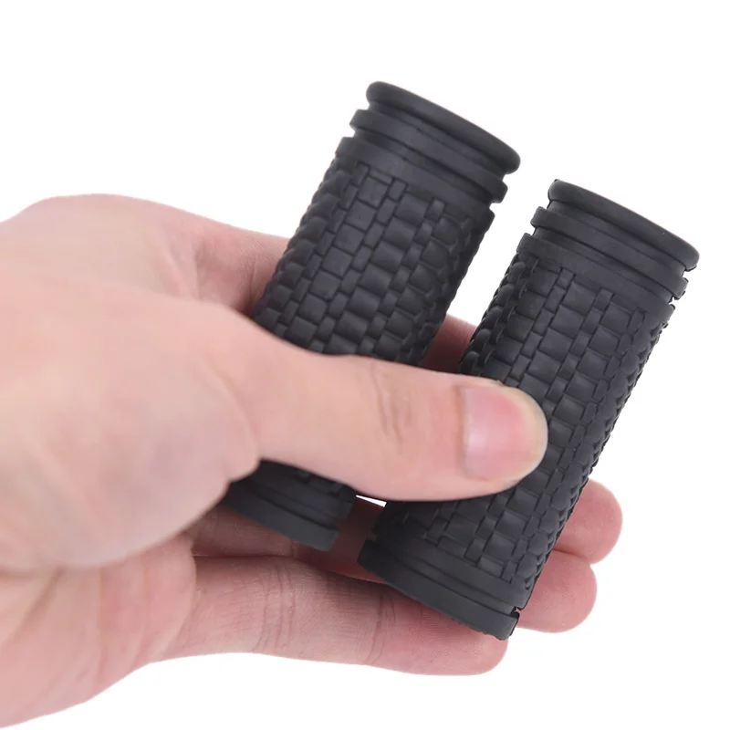 2pcs Rubber Bike Handlebar Grips Cover MTB Mountain Bicycle Handles Anti-skid Bicycles Bar Grips Fixed Gear Bicycle Parts