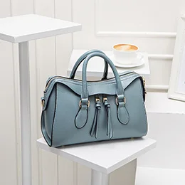 women bag blue Роскошь бостон сумочка женщины наплечные сумки женские дизайнер сумки маленькая сумка розовый чёрный синий Известный бренд - Цвет: women bag blue