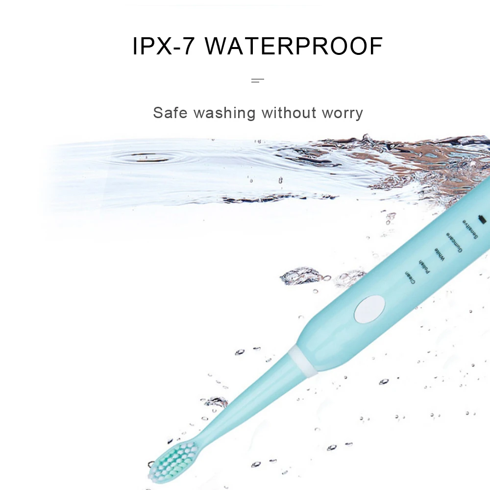 2019 new Powerful Electric Toothbrush Rechargeable Ultrasonic Washable Electronic Whitening Waterproof Teeth Brush