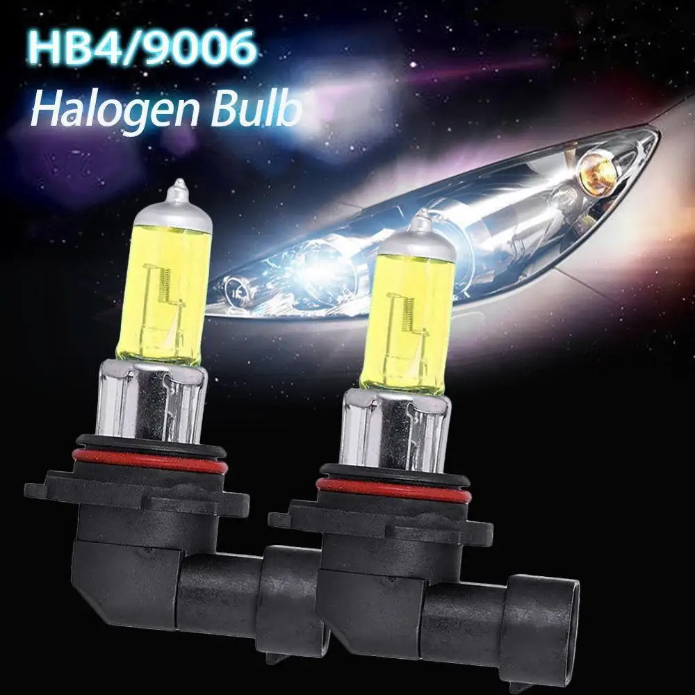 Новинка 2 шт. HB4 9006 желтый 12 В 55 Вт P22d 3000 К галогенный супер стеклянный головной светильник s светильник лампы авто лампы для автомобилей Источник Br O1I0