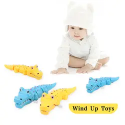 Красочные Прекрасные пластиковые в форме крокодила заводная игрушка для детей счастливые большие классические подарки игрушки