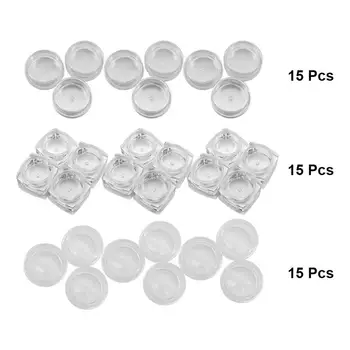 

45Pcs Cream Subpacking Boxes Mini Makeup Case Portable Cosmetic Refillable Bottle Cream Power Container 3g 5g