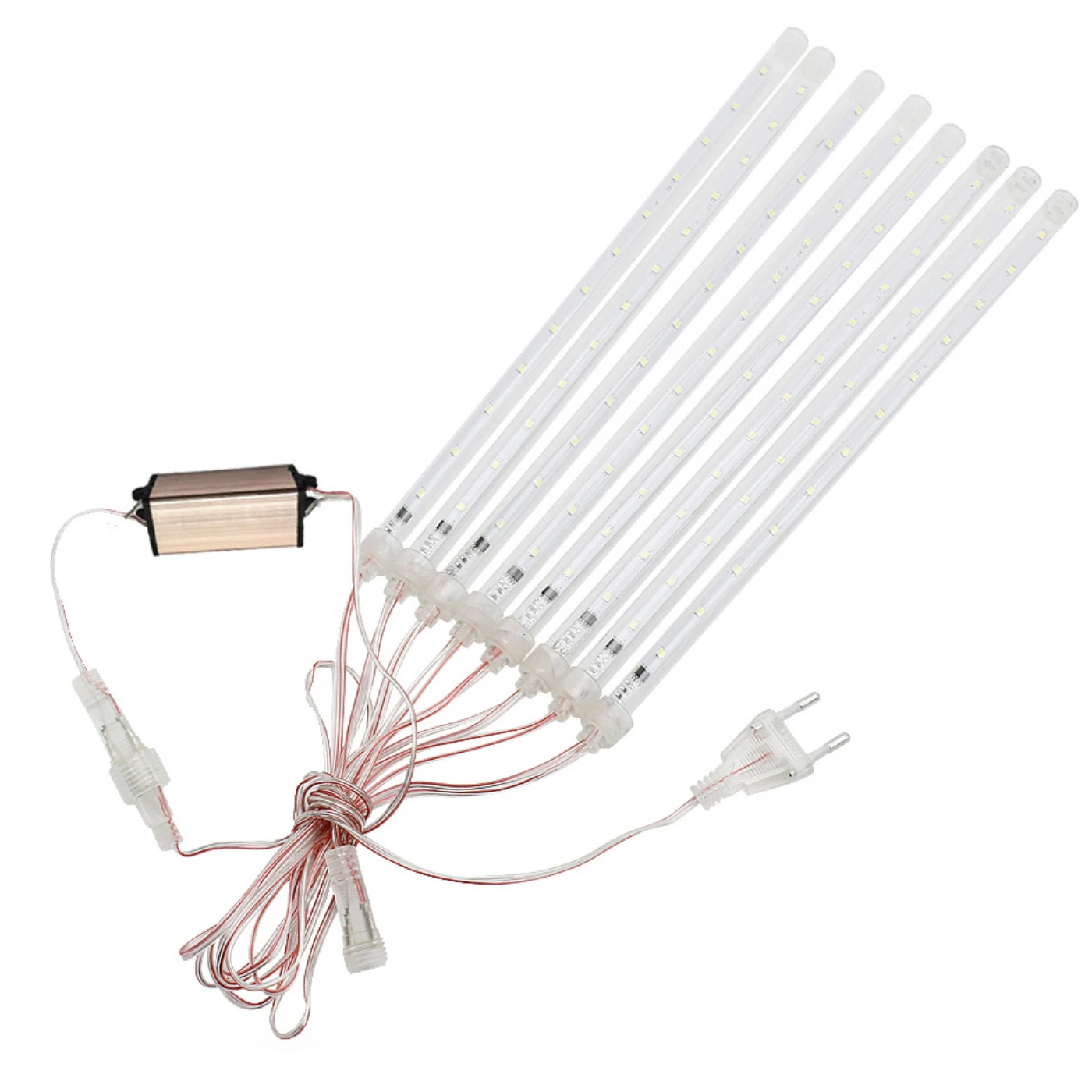 

8 Tubes 30cm LED Meteor Shower Rain Light LED Cascading Chain Lights Snowfall Outdoor Waterproof Holiday Christmas Tree Decor