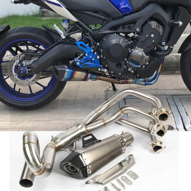 Выхлопная труба для мотоцикла mt09 выхлопная с полной системой ession sc moto Kawasaki fz09