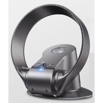 

2019super quiet variable speed non-blade bladeless fan home office has the remote timing function folding fan 12 inches