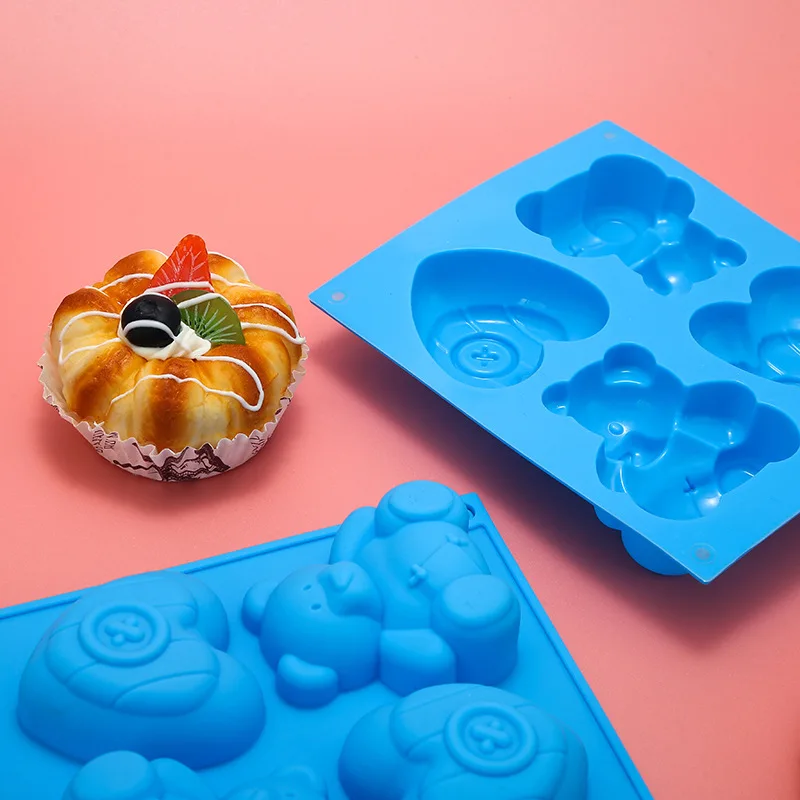 Manufacturers Direct Selling Foreign Trade Cross Border Children Food Supplement Bakery Cartoon Bear Love DIY High Temperature S