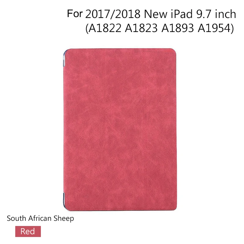 XMXCZKJ для iPad 9,7 Чехол для iPad Pro 9,7 чехол Pro12.9 поколение Funda для iPad Pro 10,5 кожаный смарт-чехол - Цвет: RedForNewiPad9.7